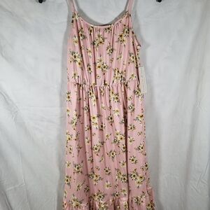 Nwt Girls Size 10 Floral Pink Kids Casual Floral  Dress By Social Academy